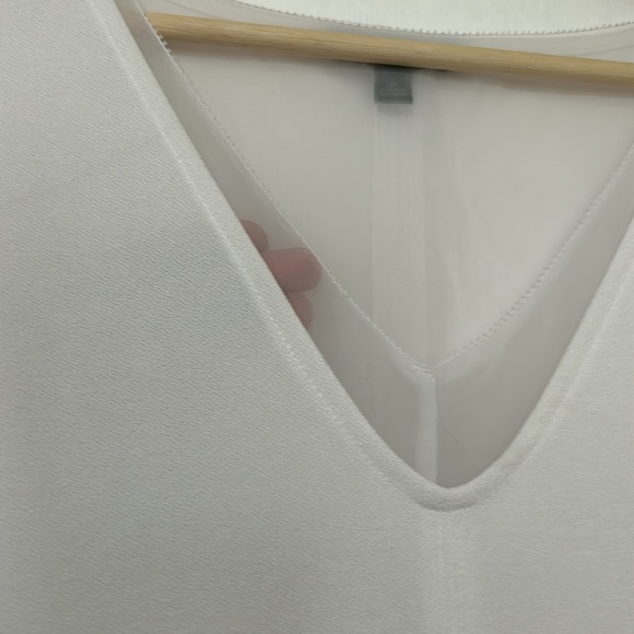 BANANA REPUBLIC WOMENS SLEEVELESS BLOUSE WHITE  Sz SMALL - Picture 4 of 10